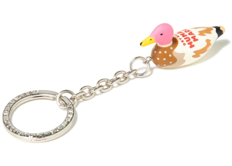 Human Made Duck Keyring Pink
