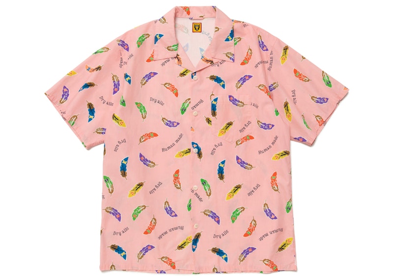 Human Made Feather Aloha Shirt Pink