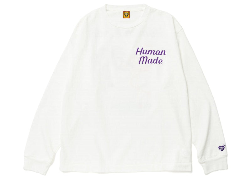Human Made Flamingo L/S T-Shirt White