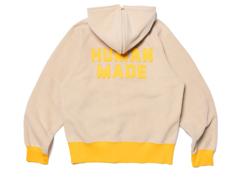 Human Made Fleece Half-Zip Hoodie Beige
