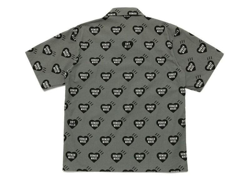 Human Made Heart Aloha Shirt Grey