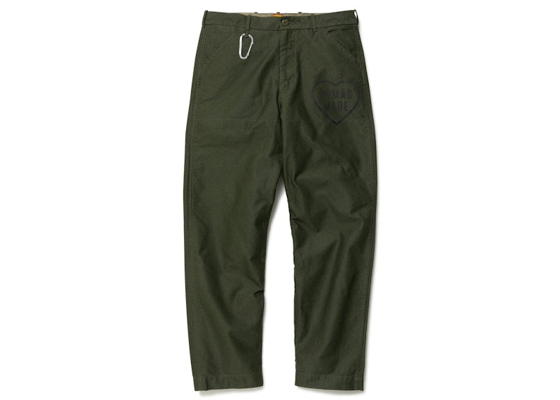 Human Made Heart Logo Chino Pants Olive Drab