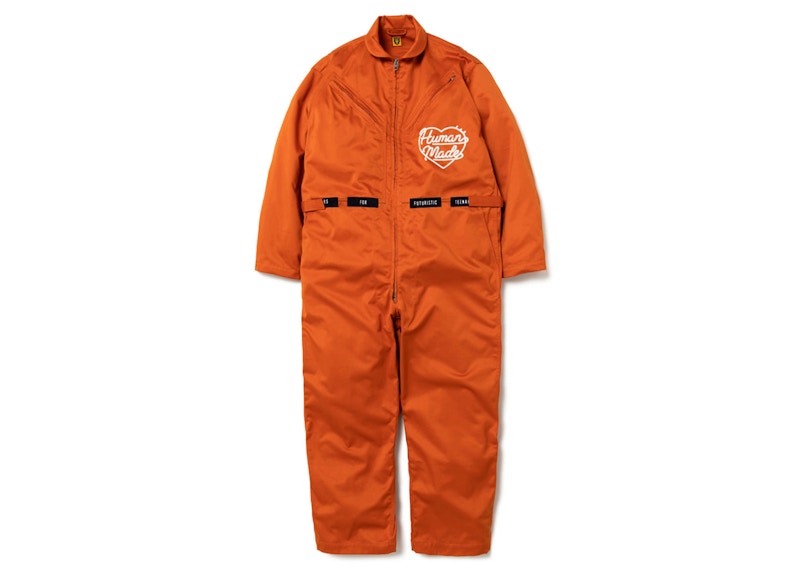 Human Made Heart Logo Jump Suit Orange