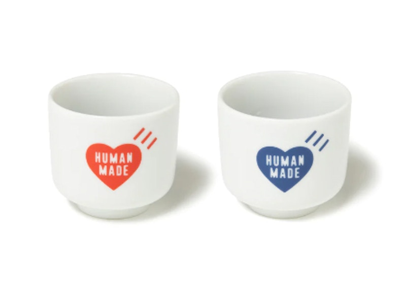 Human Made Heart Sake Cup (Set of 2) White