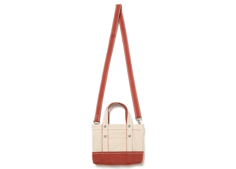 Human Made Heavy Canvas Mini Shoulder Tote Bag Orange