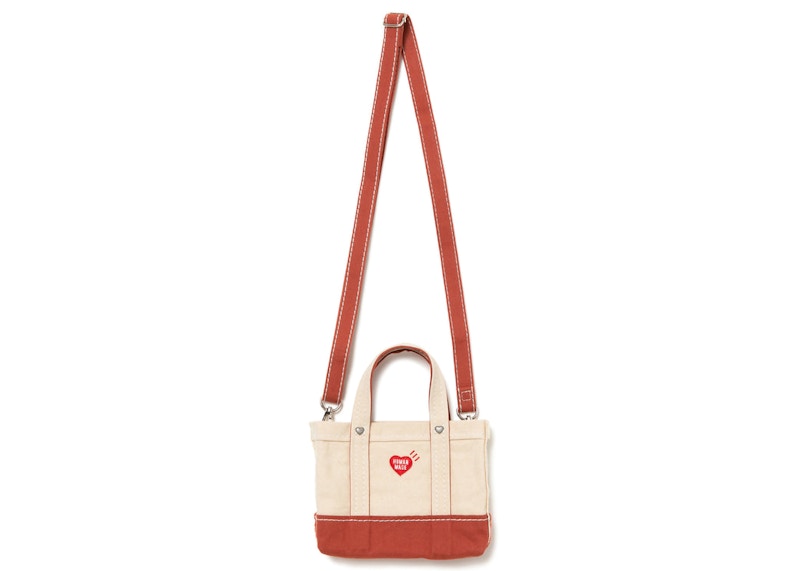 Human Made Heavy Canvas Mini Shoulder Tote Bag Orange