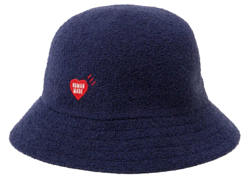 Human Made Knit Round Bucket Hat Navy