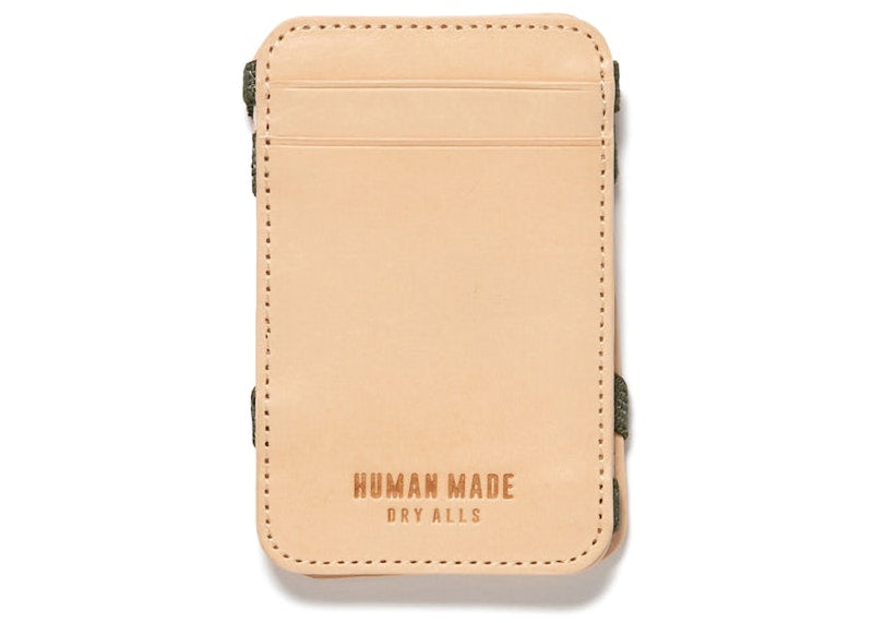 Human Made Leather Magic Band Card Case White