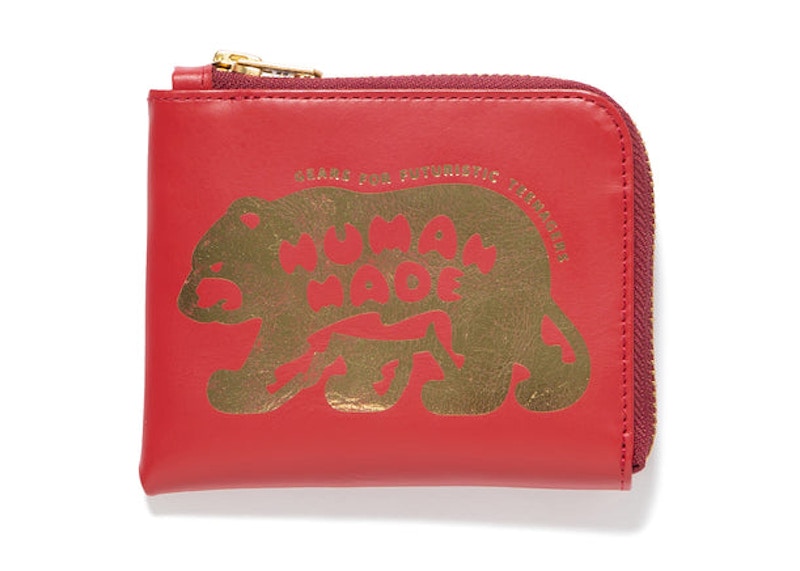 Human Made Leather Wallet Red