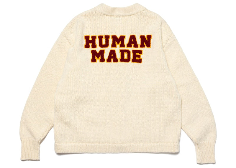 Human Made Low Gauge Knit Cardigan White
