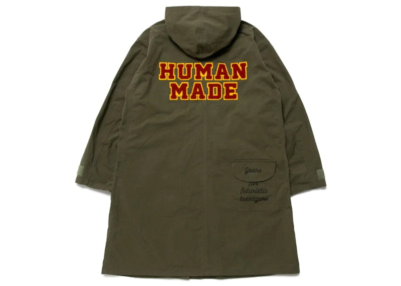 Human Made Military Hooded Coat Olive Drab