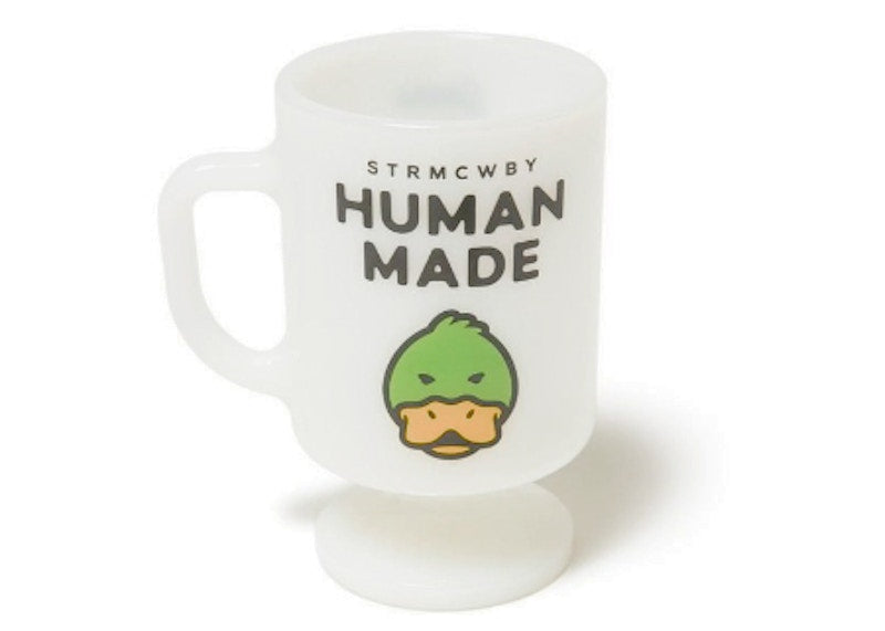 Human Made Milk Glass Pedestal Mug Duck