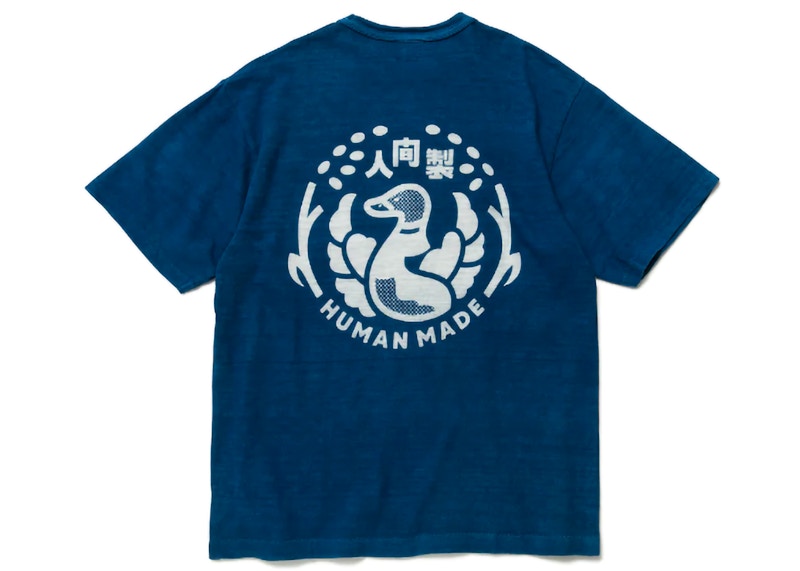Human Made Ningen-Sei Indigo Pocket T-Shirt Indigo Blue