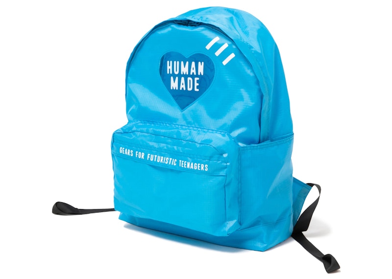 Human Made Nylon Ripstop Heart Backpack Blue