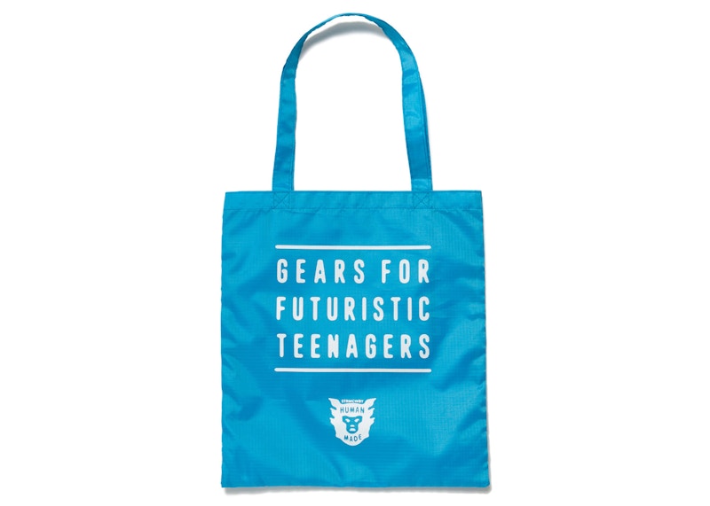 Human Made Nylon Ripstop Heart Tote Bag Blue