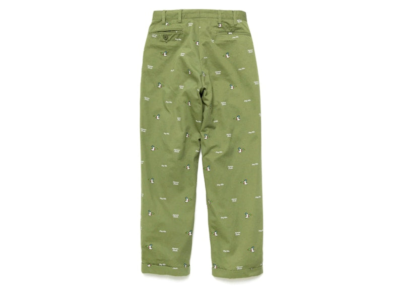 Human Made Pattern Printed Chino Pants Olive Drab