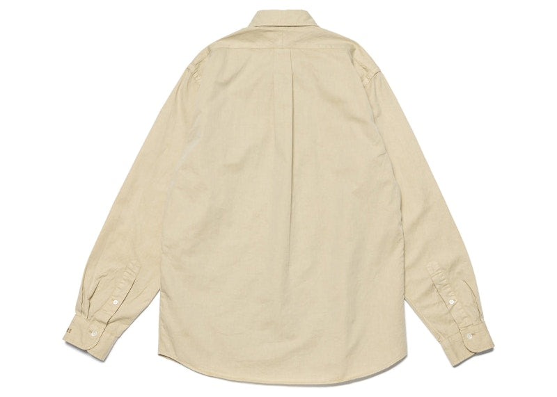 Human Made Pigment Dyed BD L/S Shirt Beige