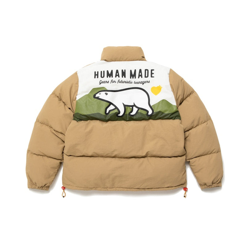 Human Made Polar Bear Down Jacket Beige