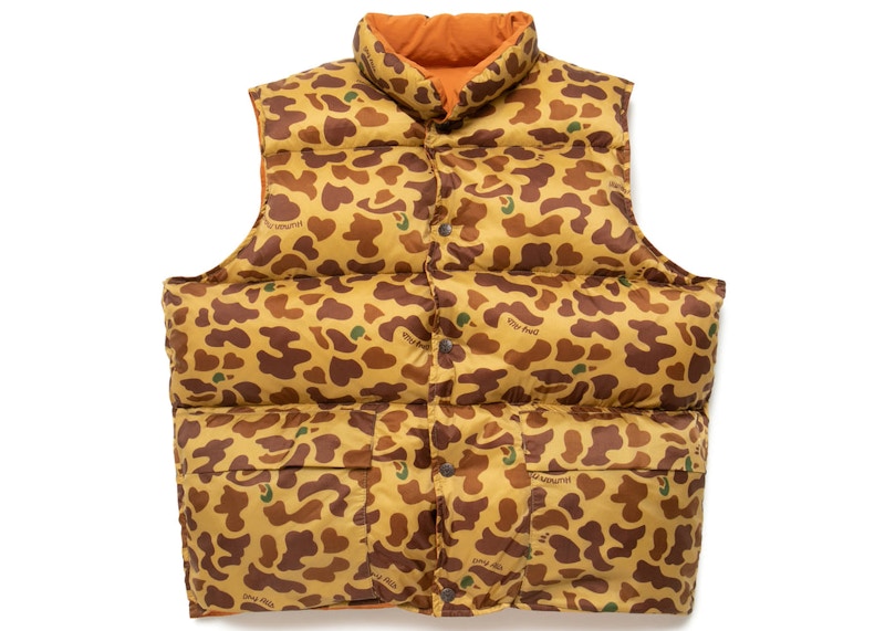 Human Made Reversible Down Vest Orange