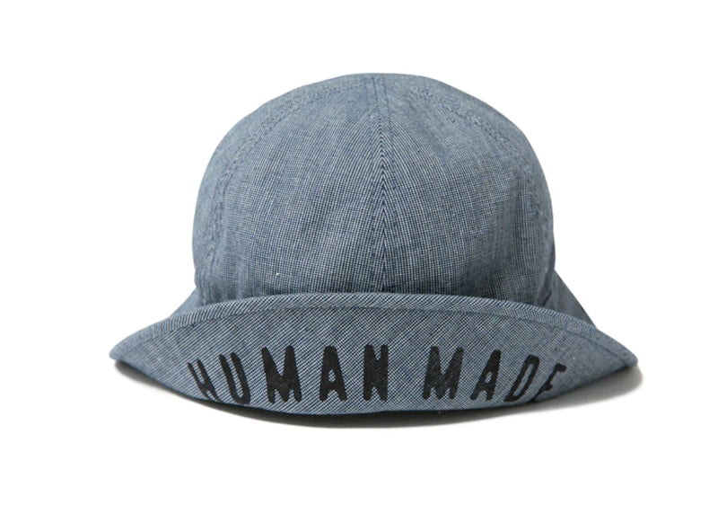 Human Made Round Bucket Hat Indigo Navy
