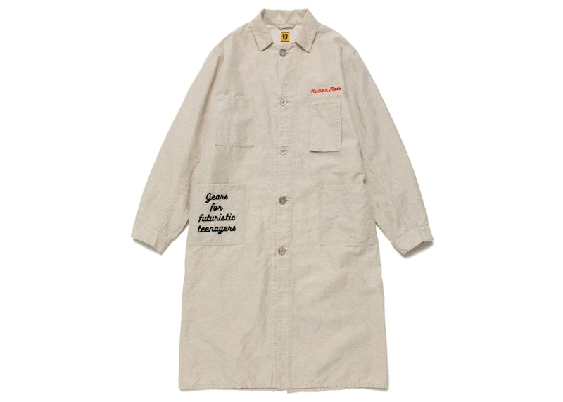Human Made Shop Coat White