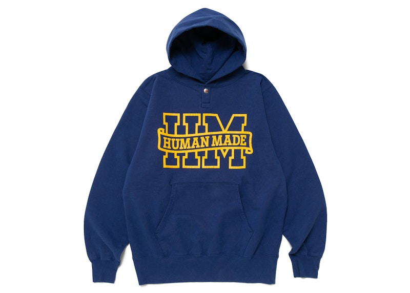 Human Made Snap Hoodie Navy