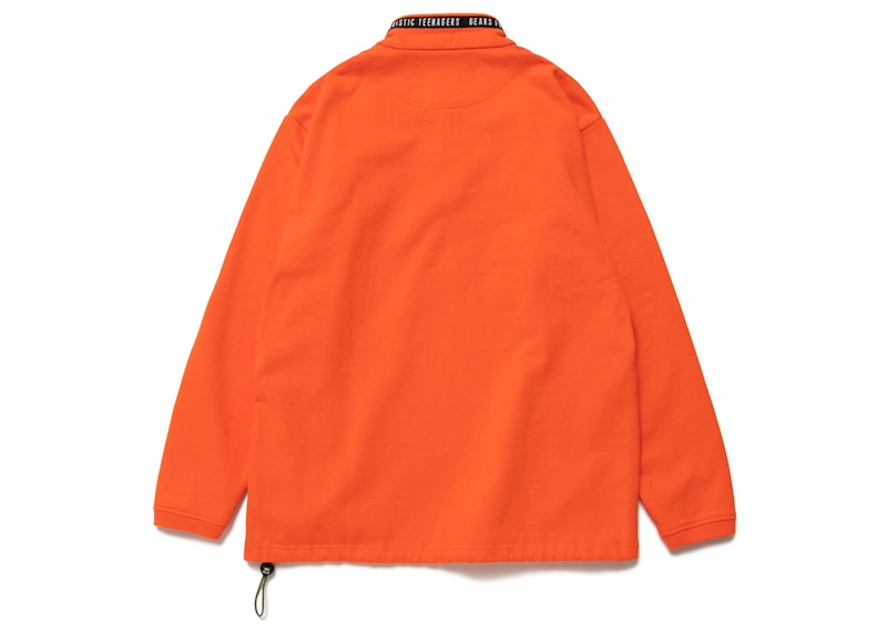Human Made Stand Collar Sweatshirt Orange
