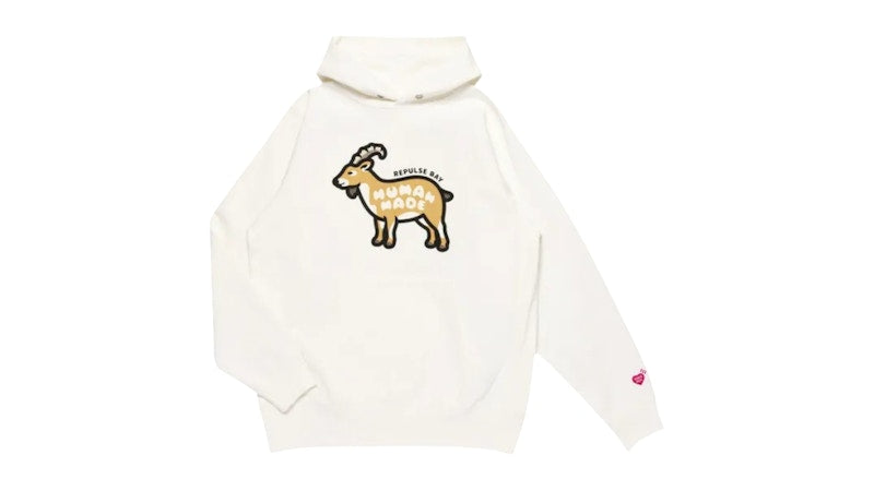 Human Made Stores Exclusive Animal Repulse Bay Hoodie White