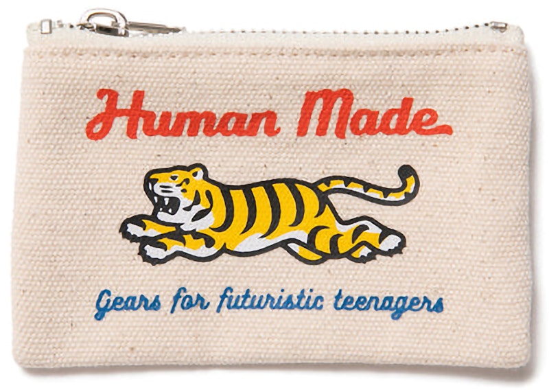 Human Made Tiger Card Case White