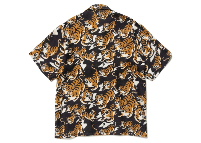 Human Made Tiger Gauze Aloha Shirt Yellow