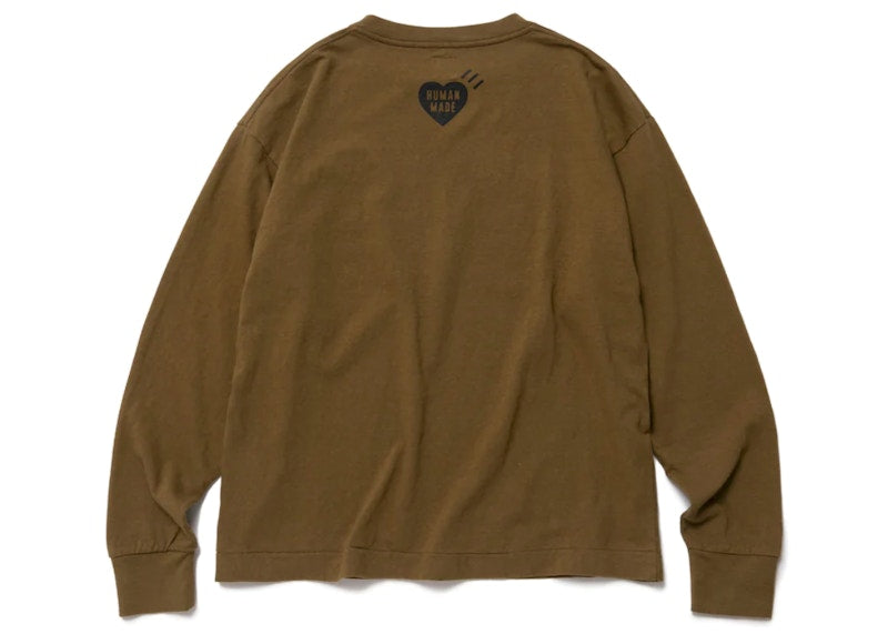 Human Made Tiger L/S T-Shirt Olive Drab