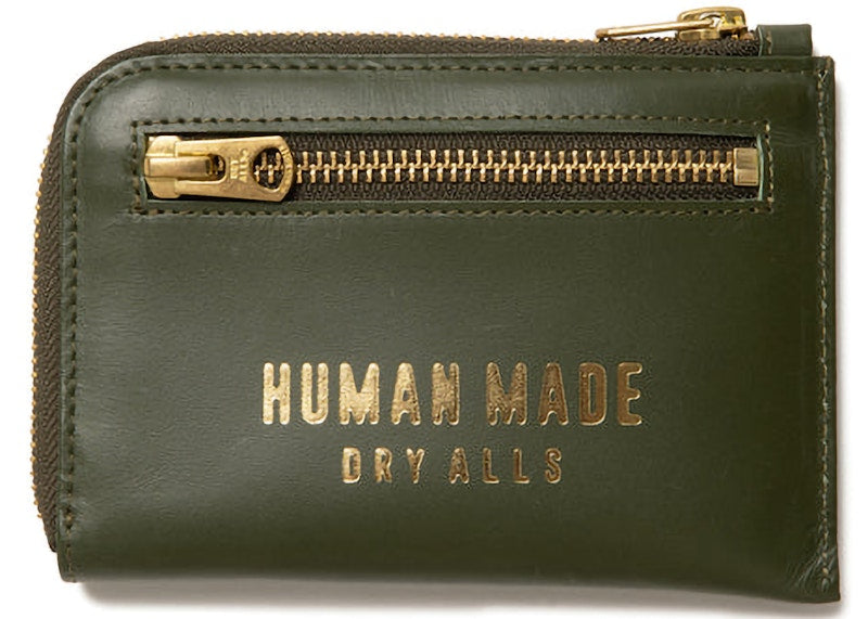 Human Made Tiger Leather Wallet Olive Drab