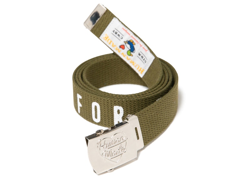 Human Made Web Belt Olive Drab