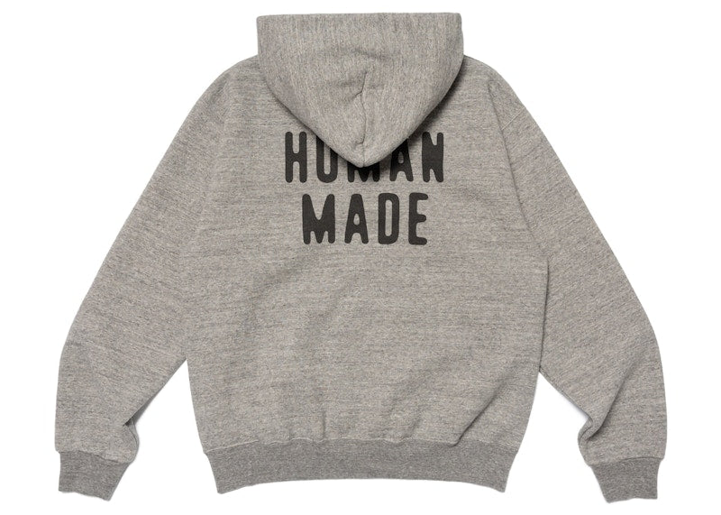 Human Made Zip Up Sweat Hoodie Grey