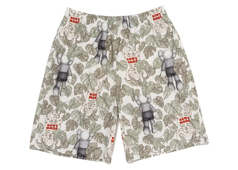Human Made x KAWS Made Aloha Shorts Grey