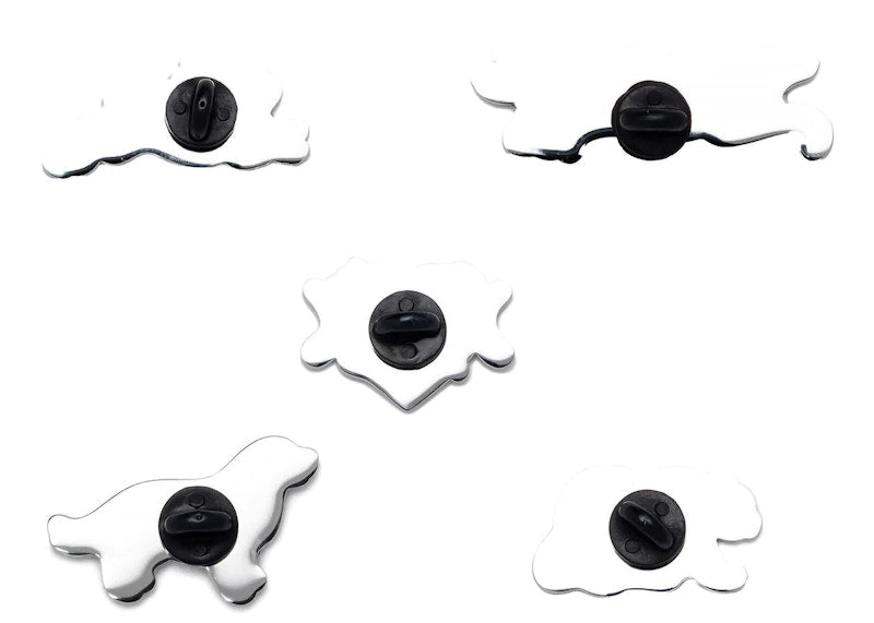 Human Made x KAWS Pin Badge Set (5 Piece) Multicolor