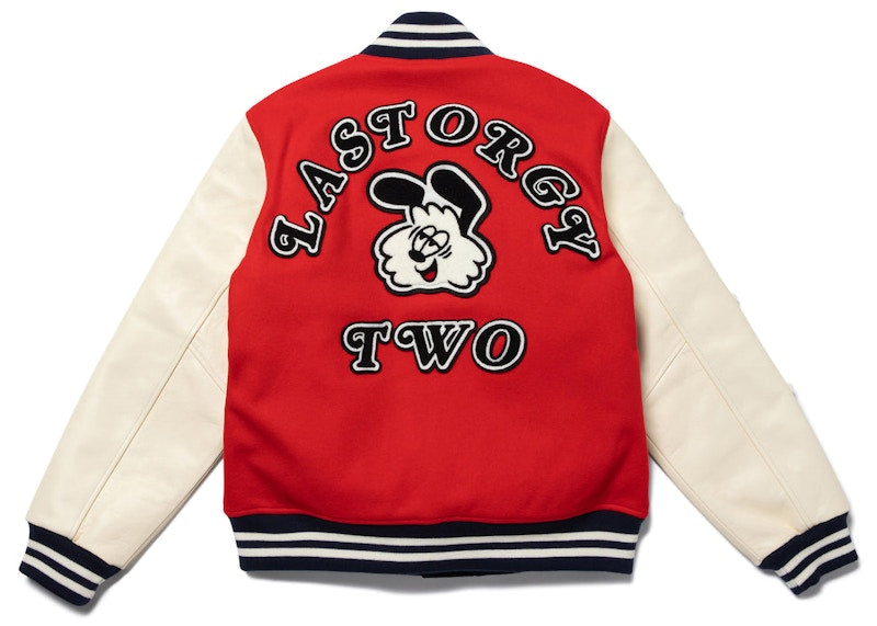 Human Made x Verdy x Undercover Last Orgy 2 Osaka Shinsaibashi Exclusive Varsity Jacket Navy Red