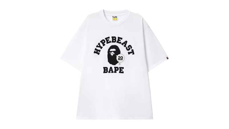 Hypebeast x A Bathing Ape 20th Anniversary T-shirt White