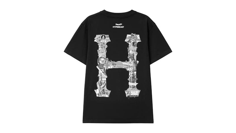 Hypebeast x Huf 20th Anniversary T-shirt Black