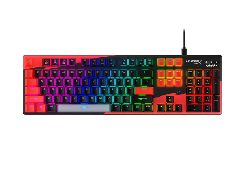 HyperX Naruto Shippuden Collection Alloy Origins Mechanical Gaming Wired Keyboard Itachi Edition 683M1AA#ABA Red