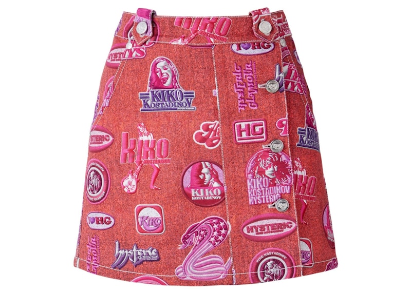 Hysteric Glamour x Kiko Kostadinov Women's Denim Skirt Trouser Pink