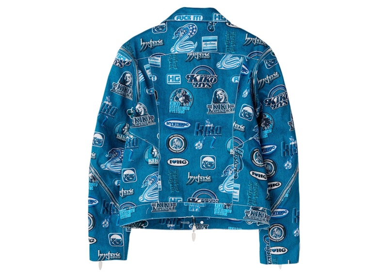 Hysteric Glamour x Kiko Kostadinov Women's Zip Moto Jacket Blue