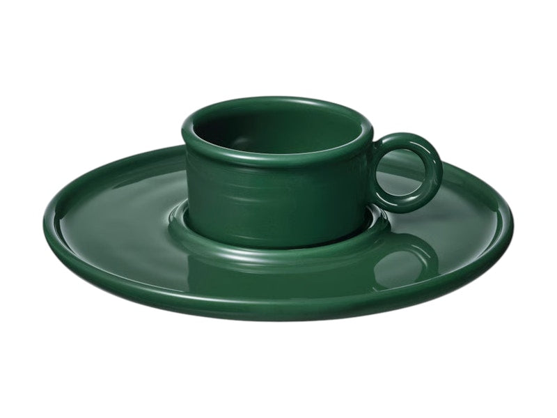 IKEA X Gustaf Westman Vinterfint Cup and Saucer Dark Green