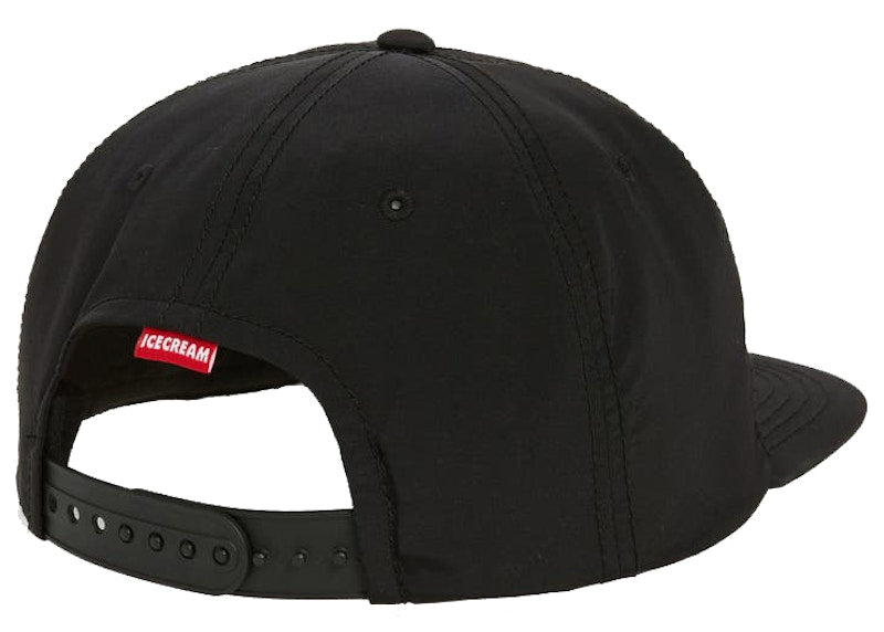 Ice Cream Icey Snapback Hat Black