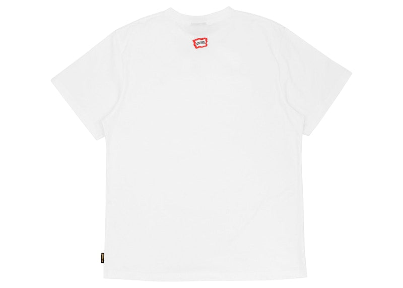 Ice Cream Kirigami Running Dog Flock T-Shirt White