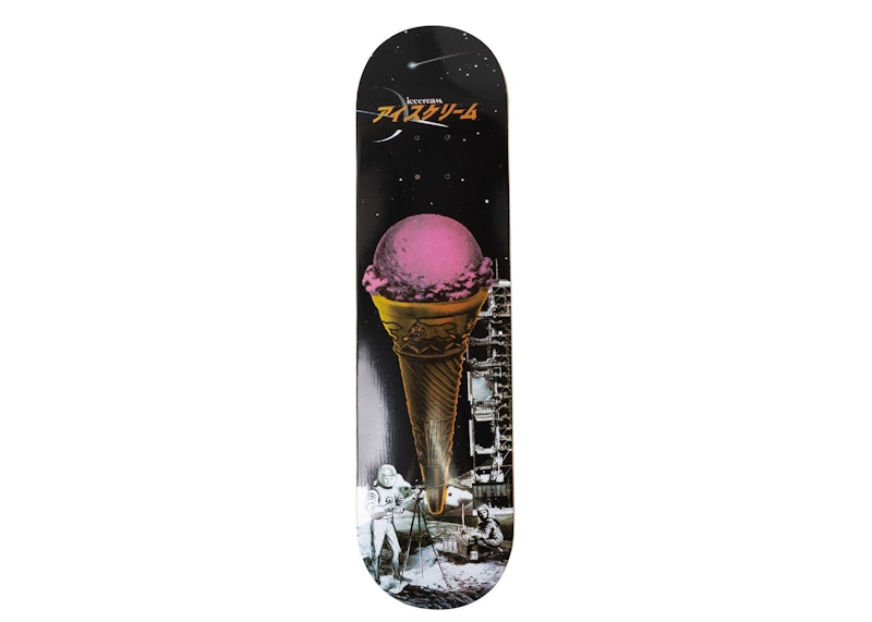 Ice Cream Lost Skateboard Deck Black