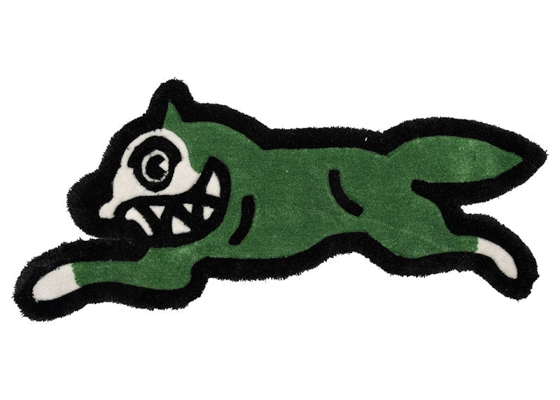 Ice Cream Running Dog Rug Green
