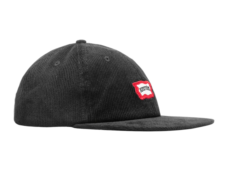 Ice Cream Shade Visor Corduroy Cap Black