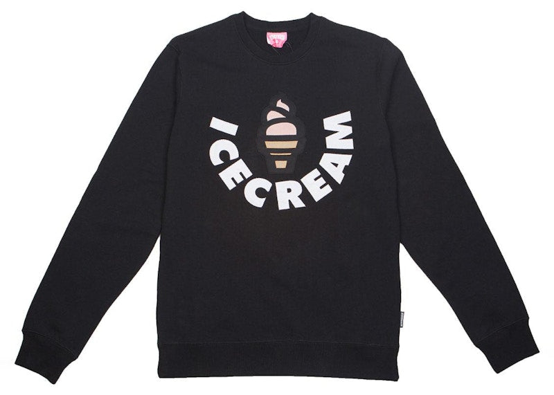 Ice Cream Vanilla Crew Sweater Black
