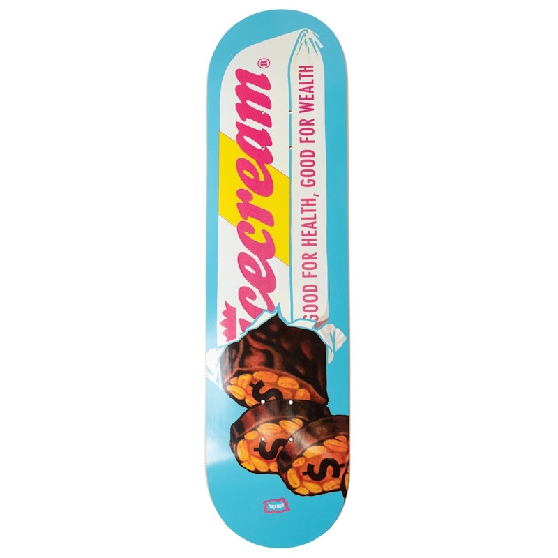 Ice Cream Wealth Skateboard Deck Blue